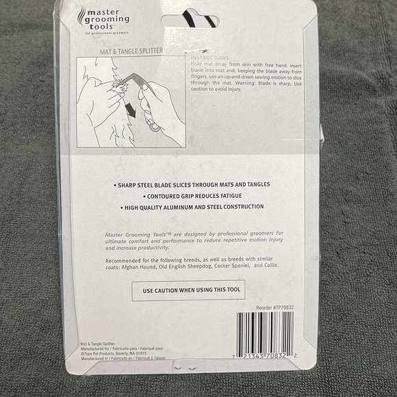 NIP Professional Dog Grooming Kit Clippers and NIP Mat & Tangle Splitter - Picture 6 of 7